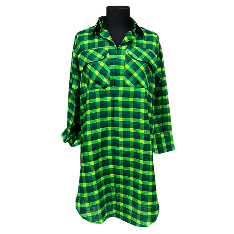 Emerald Green Checkered Shirt