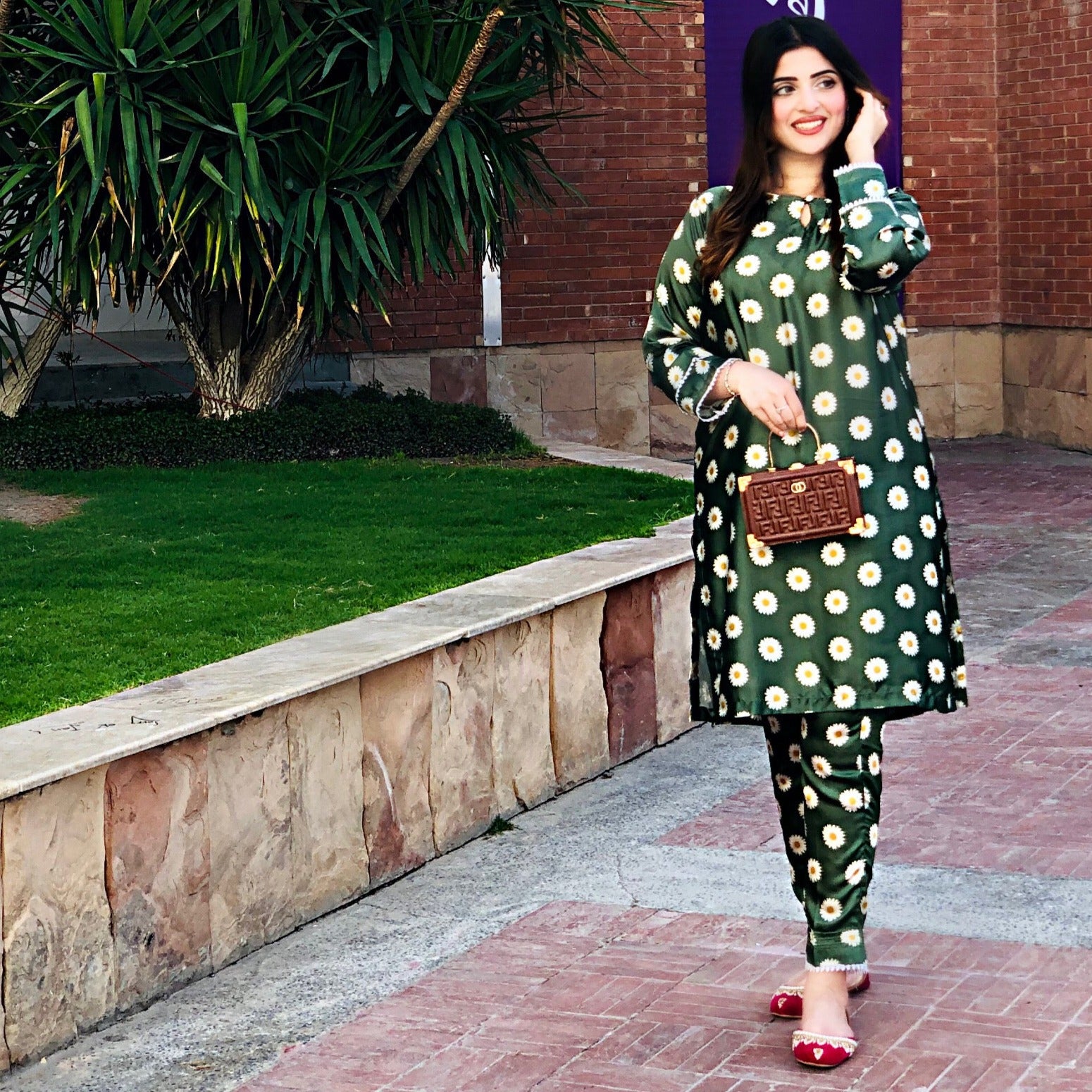 Zinia Emerald True Silk Coord Set