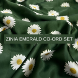 Zinia Emerald True Silk Coord Set