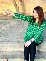 Emerald Green Checkered Shirt