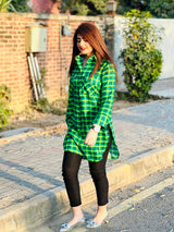 Emerald Green Checkered Shirt